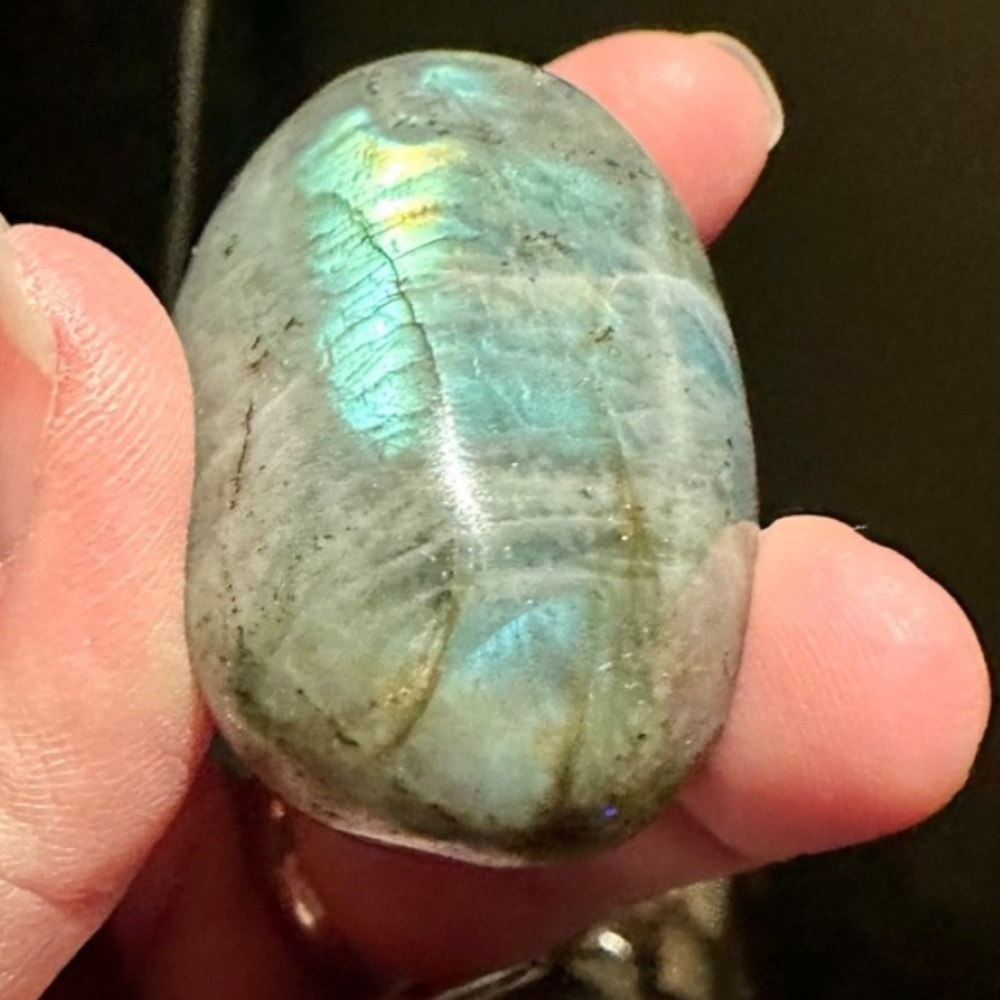 Large Natural Labradorite Worry Stone